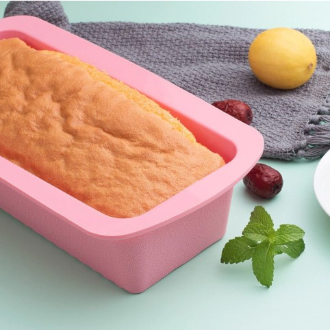 Forma Retangular de Pão em Silicone Torta Pudim Bolo Inglês Sobremesas Culinária