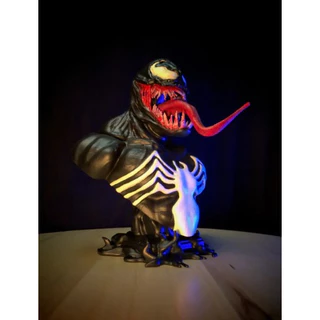 estatueta busto venom homem aranha action figure impressão 3d resina