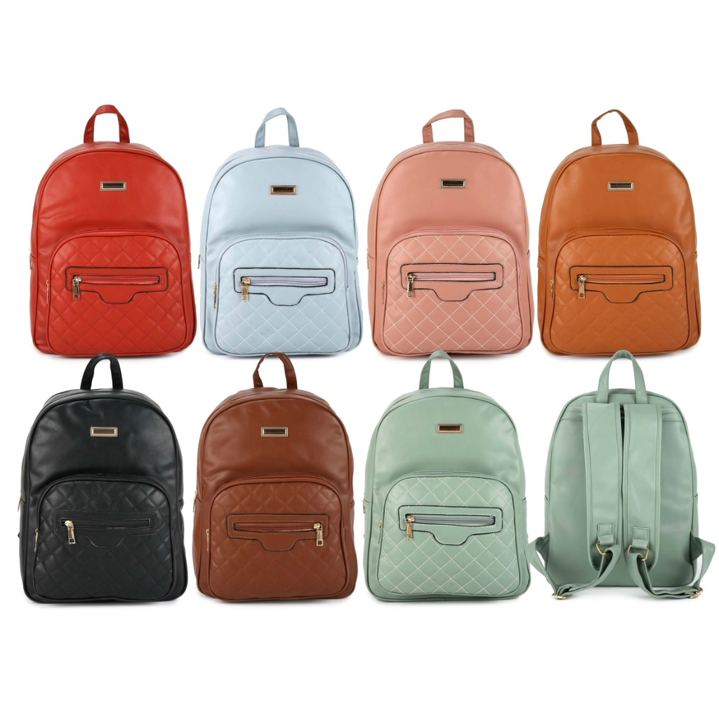 Mochila Feminina Em Couro Sintético De Estilo Elegante Para Escolar ...