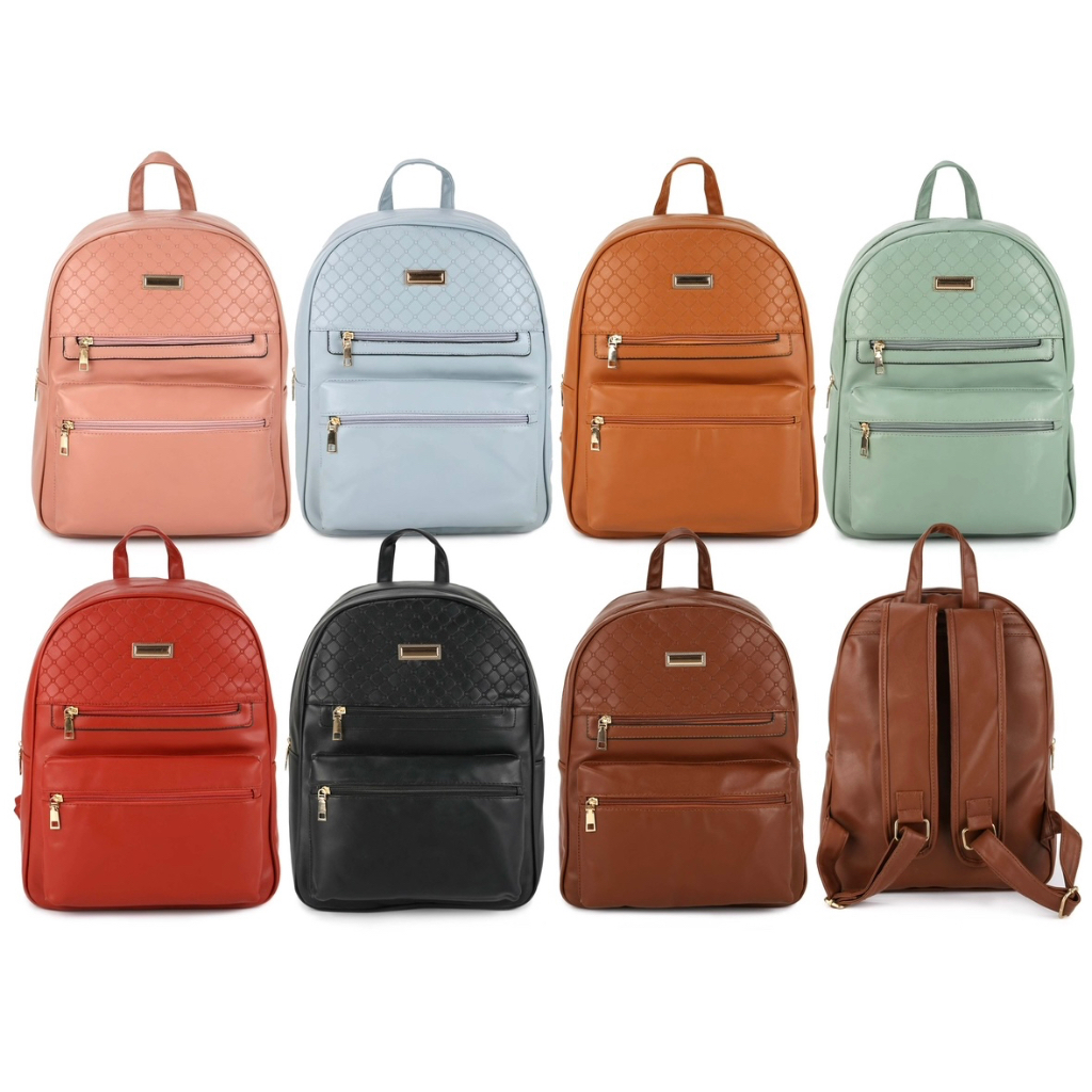 Mochila Feminina Em Couro Sintético De Estilo Elegante Para Escolar ...