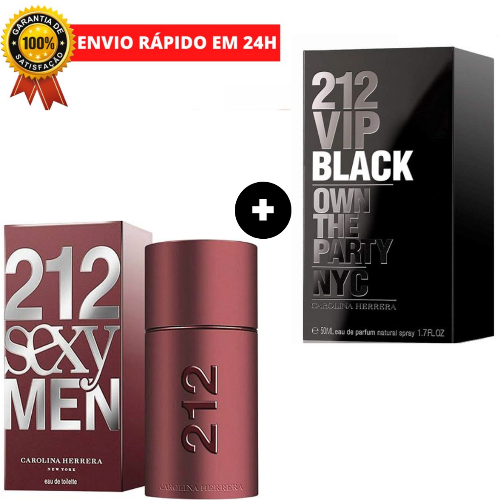 Kit C 2 Perfumes Masculinos Importados Sex Men Vip Black Fragrâncias Shopee Brasil 3401