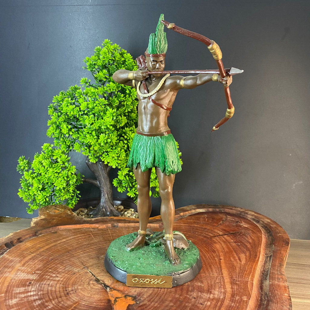 Estatua Oxossi Modelo 2 Realista Exclusiva -Umbanda Candomblé | Shopee ...