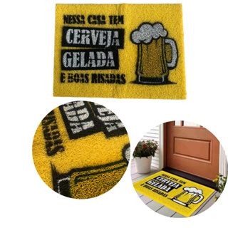 Tapete Capacho Antiderrapante 40x55cm Cerveja Gelada
