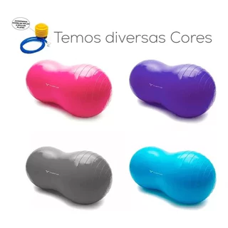 Bola Feijão Peanut Ball 90x45cm Pilates Yoga 150kg Com Bomba