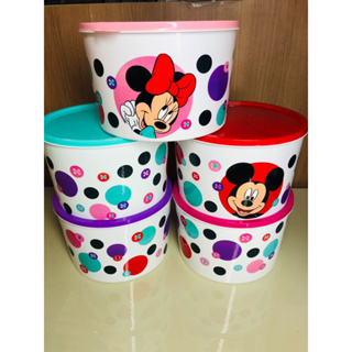 Jogo com 5 potes Minnie e Mickey 2 L