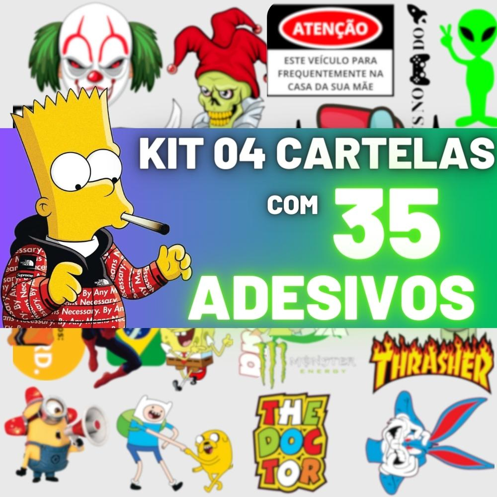 CARTELA 04 Adesivos Tuning Individual Stickers Moto Carro Bike