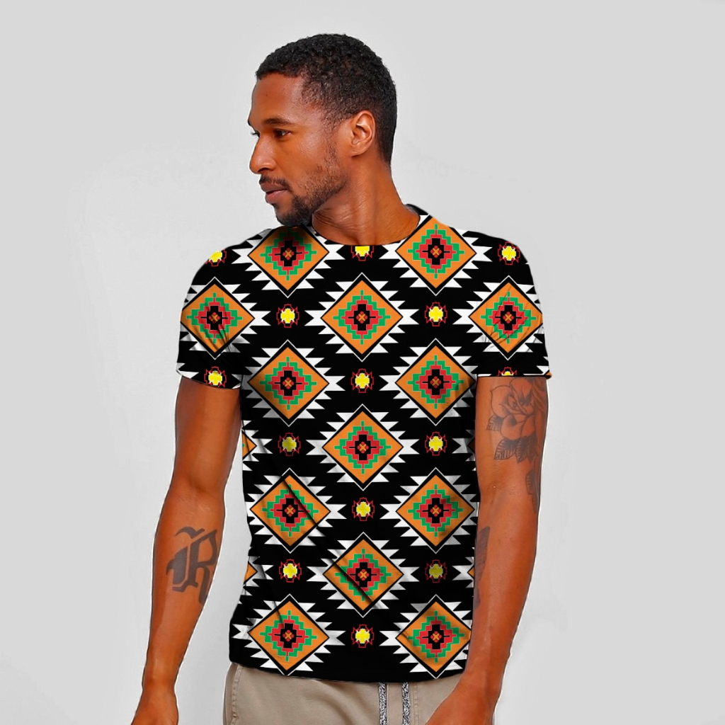 Hombre Negro Afro Con Camiseta En Blanco Para La Maqueta | Foto Premium