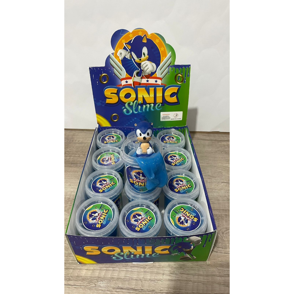 Slime Sonic Surpresa Caixa com 12 unidades | Shopee Brasil