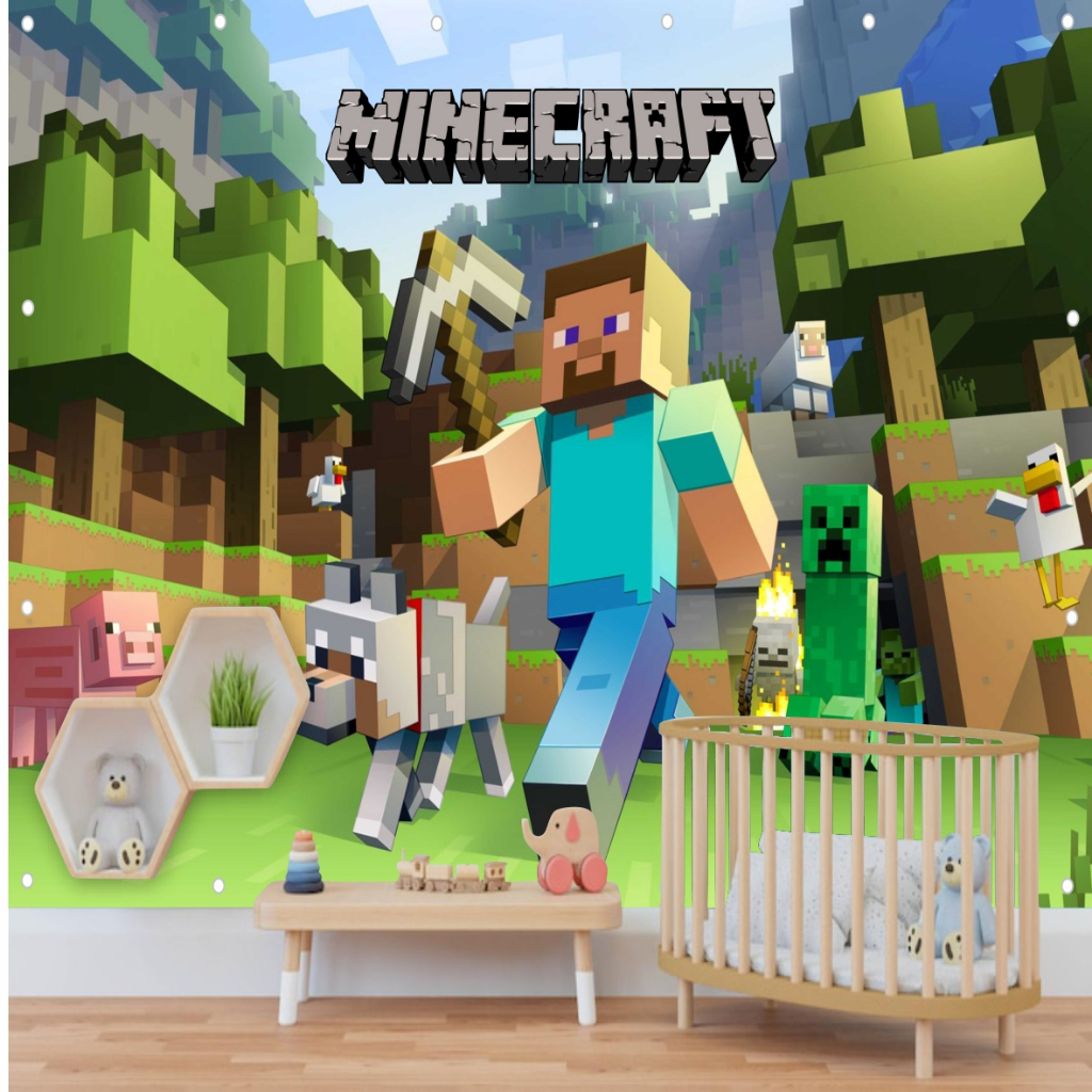 Adesivo de parede Infantil Minecraft