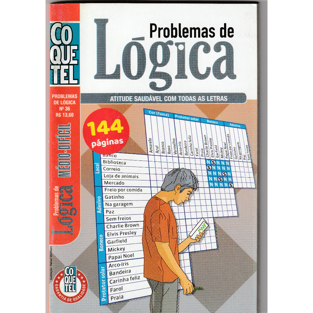 Kit 2 Passatempos Problemas De Lógica Coquetel (288 Páginas