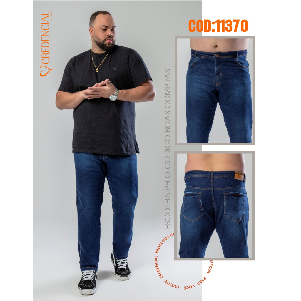 Calça Jeans Lycra Masculina Plus Size Tamanho Grande Pronta Entrega  Reforçada Perfeita Promoção Lindas