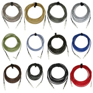 Cabo De Guitarra Revestido em Tecido 1x0,30mm² Blindado High Performance Immediate P10XP10 - 5 Metros