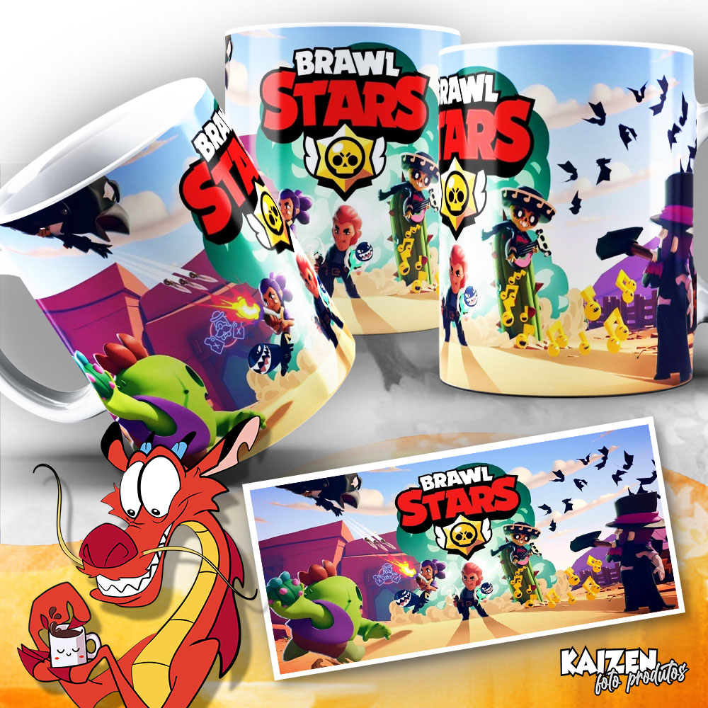 Caneca Brawl Stars (Jogo Eletrônico - Arena) - Android - Cerâmica