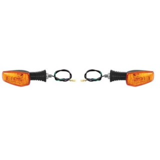 Kit 2 Piscas Seta Moto Para Suzuki Yes 125/Gsr 125/150/Gs 120 Todos Anos / Gs 500 2008 até 2015 Ambar Cristal