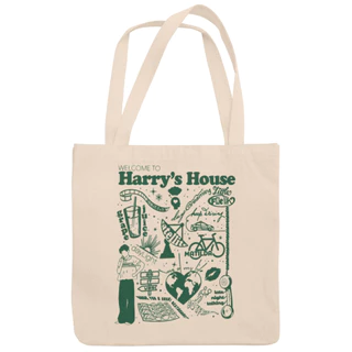 Bolsa Sacola Ecobag Com e Sem Zíper Musica Harry Styles Harry´s House100% Algodão Arte.315