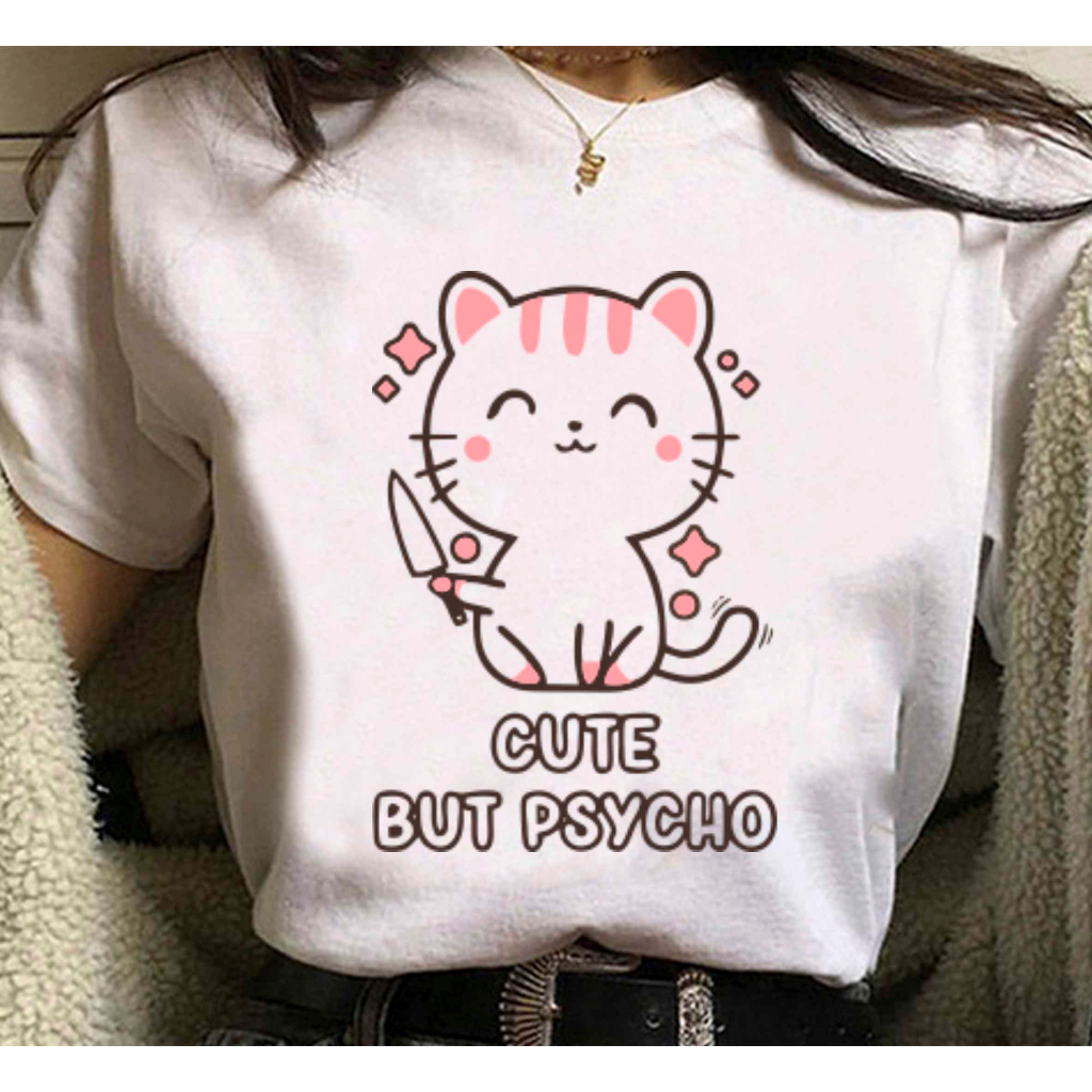 Camiseta Gatinho Kawaii Tumblr Harajuku Aesthetic Unissex