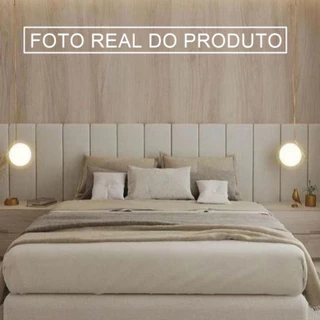 Kit cabeceira completa modulada estofada, cama de casal king queen e solteiro.