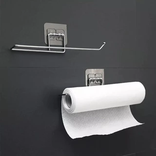 Gancho Multiuso Suporte Com Adesivo De Porta Papel Toalha Alumínio Filme Sem Furos Para Cozinha Clink