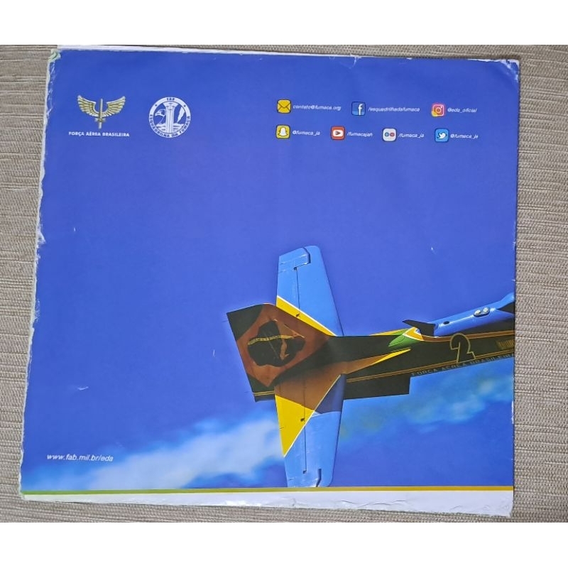 Poster Gigante e raro da Esquadrilha da Fumaça - Força Aérea