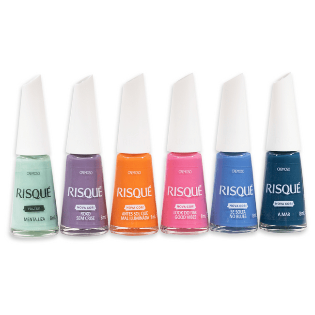Esmalte RISQUÉ NOVAS CORES - UNIDADE | Shopee Brasil