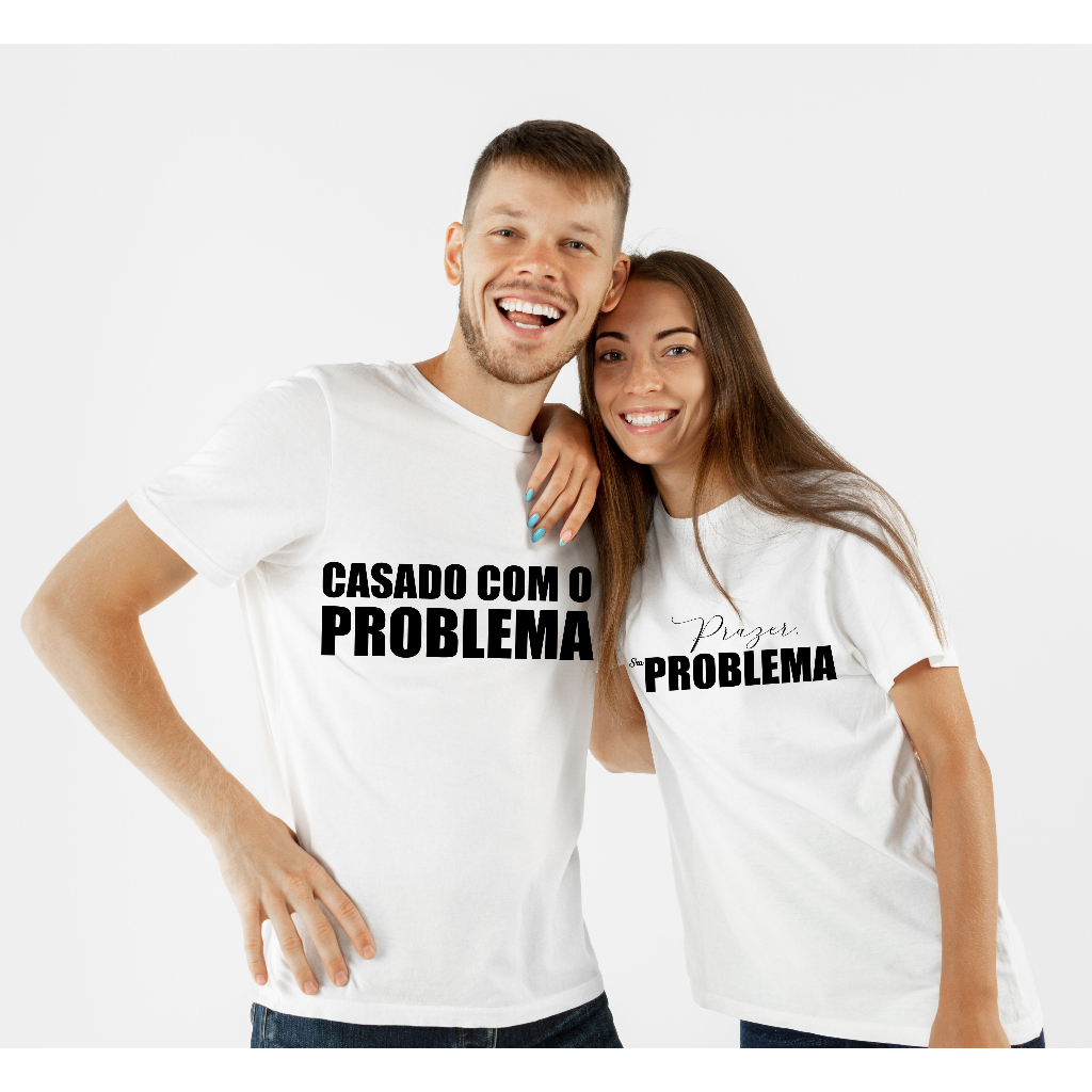 Camiseta Casal - Dia dos Namorados - T-shirt casal engraçadas / frases ...