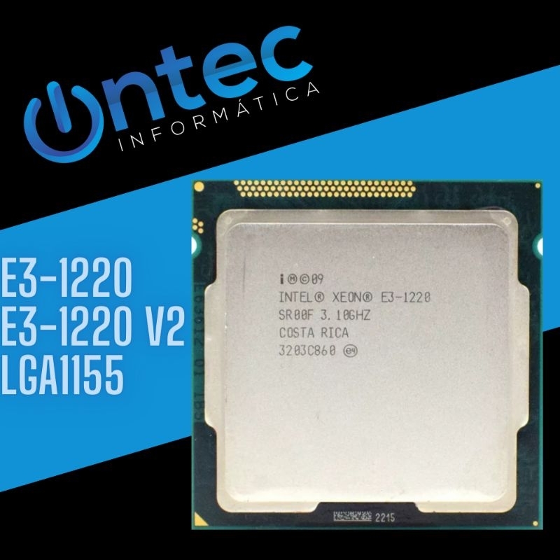 Intel Xeon E3 1220 E3 1220 v2 LGA1155 H61 B75 - Envio Imediato | Shopee ...
