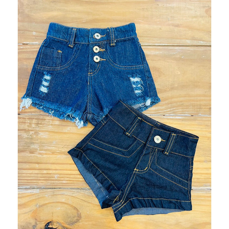 Short jeans para shops menina de 12 anos