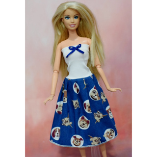 Roupa Fashion para Boneca Barbie * Saia + Camiseta Pet