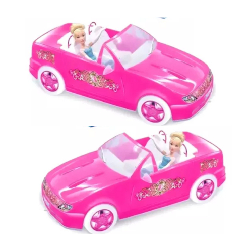 CARRO FIAT COM BONECA BARBIE MATTEL 039518 - CARRO FIAT COM BONECA BARBIE  MATTEL - MATTEL