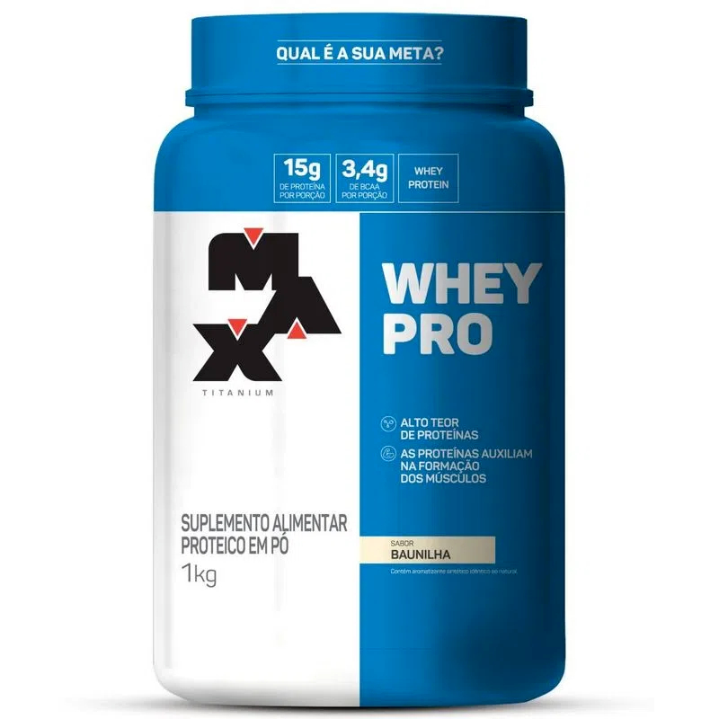 Whey Pro Max Titanium 1kg (pote) Whey Protein