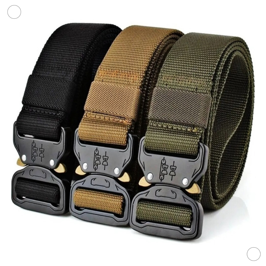 Cinto Tático Militar Tipo Com Fivela De Engate Rápido Em Metal