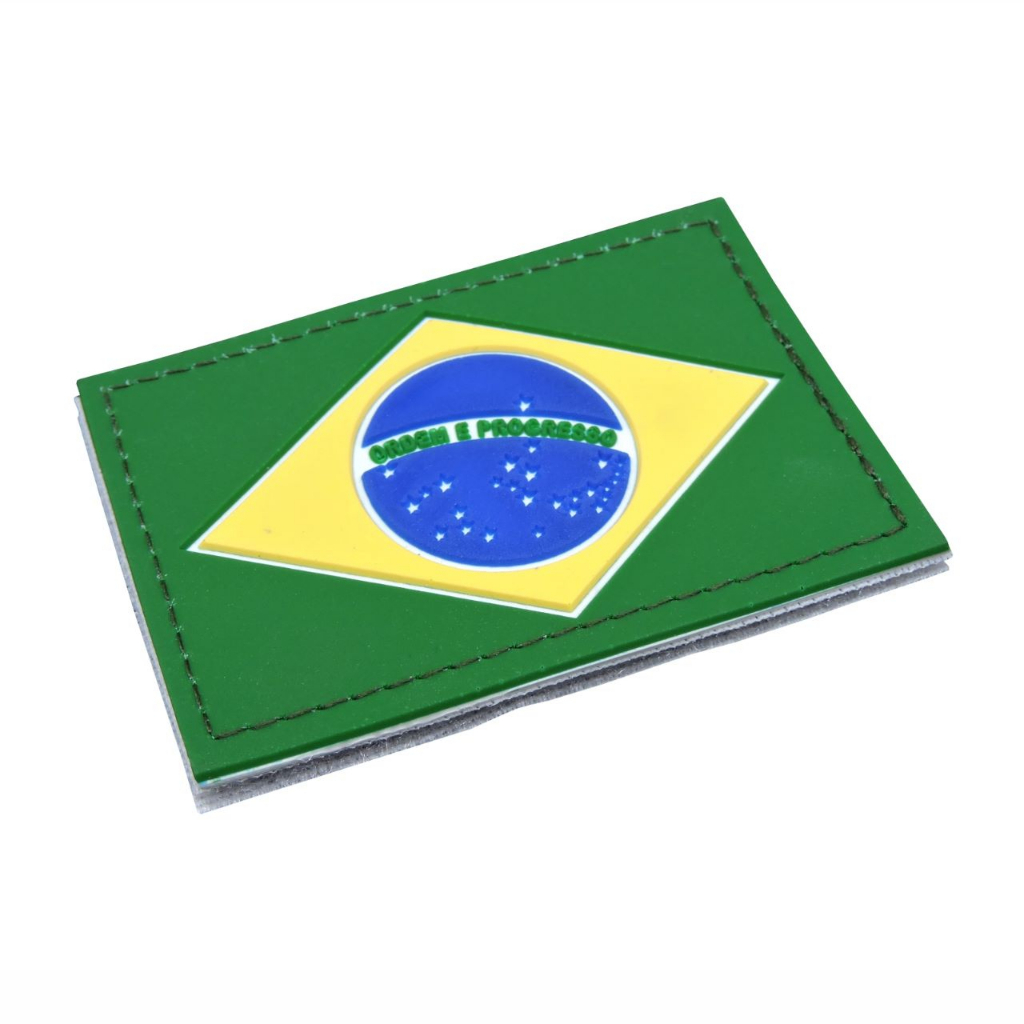 Bandeira do Brasil emborrachada patch em Promoção na Shopee Brasil 2024