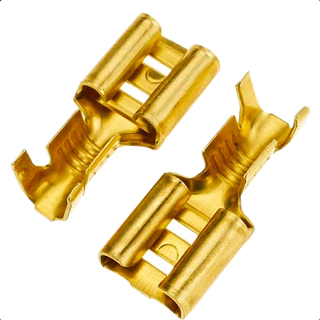 Kit 100 Terminal Encaixe Femea Kit 6,3mm Automotivo