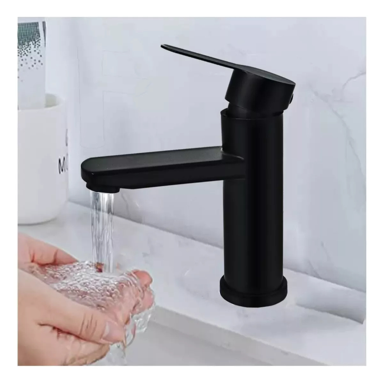 Torneira Para Banheiro Preta Fosca Monocomando Misturador | Shopee Brasil