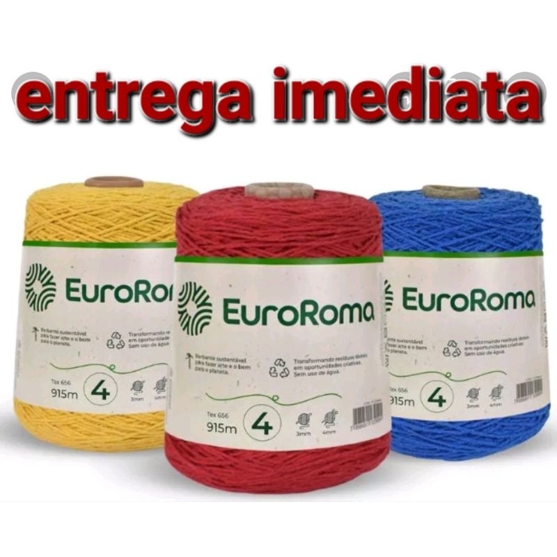 Barbante EuroRoma n4 - 600g | Shopee Brasil