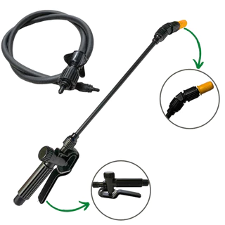 Kit Lança Completa + Mangueira Pulverizador 5l Ss G2 Brudden Peças Reposição Bomba Costal