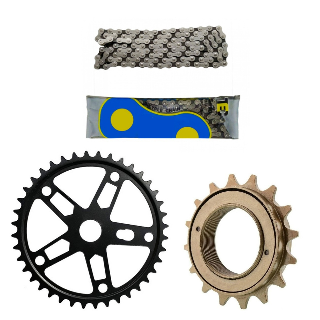 Kit Relação Bike Monark Caloi Mtb Catraca Corrente Coroa Shopee