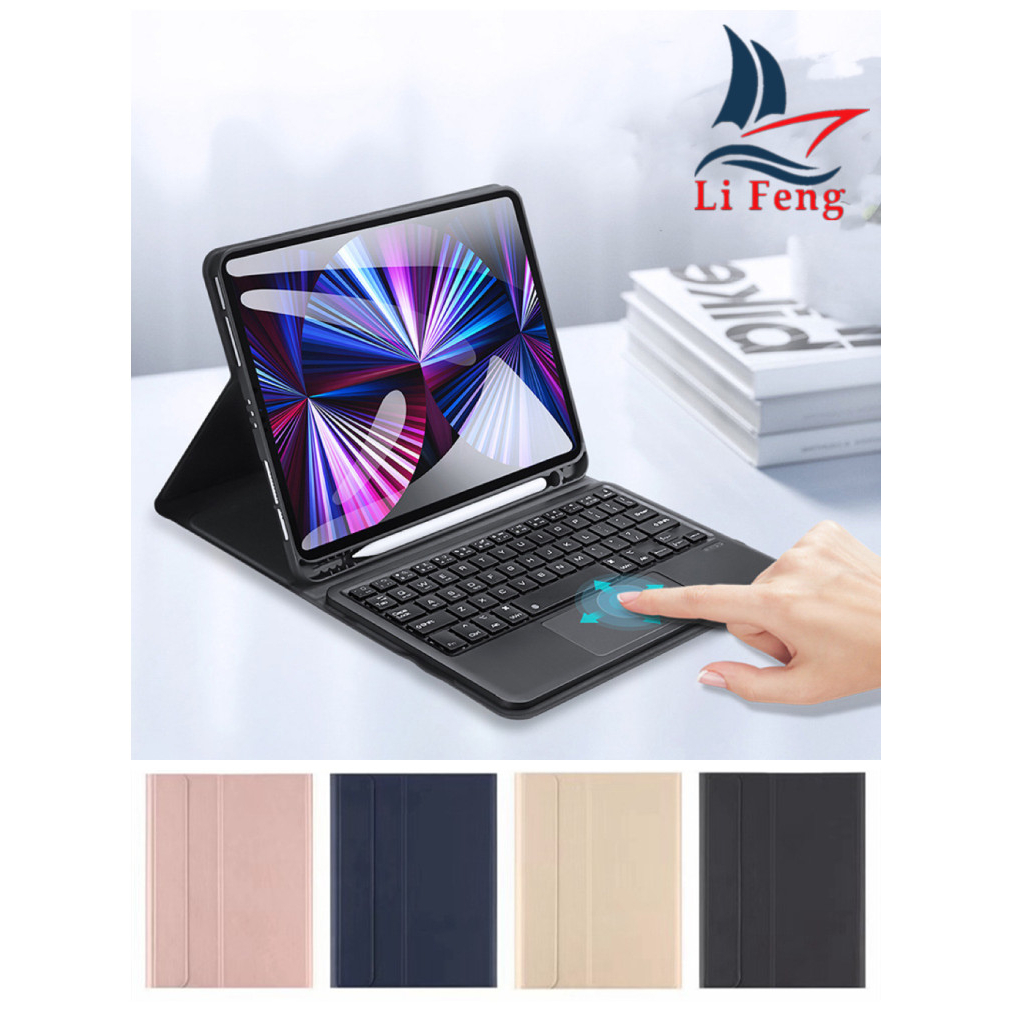 capa magnético e trackpad teclado para ipad Air 5/4ª 10.9 Geração Com Suporte Caneta