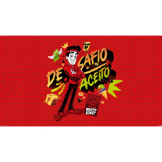 Painel De Festa Retangular Sublimado Em Tecido Tema Enaldinho Licenciado