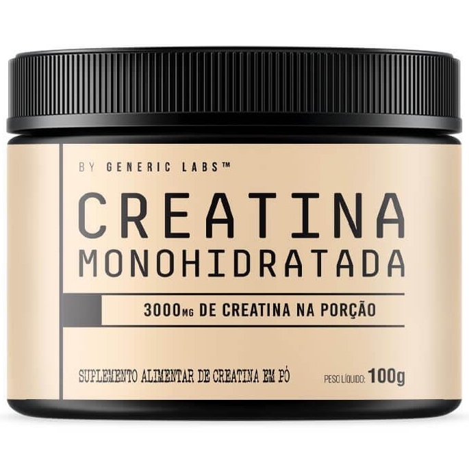 Creatina Pura Monohidratada - 100g - Generic Labs | Shopee Brasil