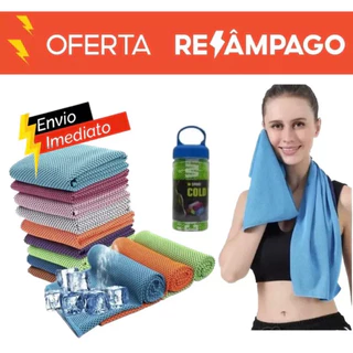Toalha Fitness Academia Refrescante + Estojo