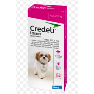 COMBO credeli 112,5 mg (para cães 2,5 a 5,5 kg) caixa com 3 comprimidos