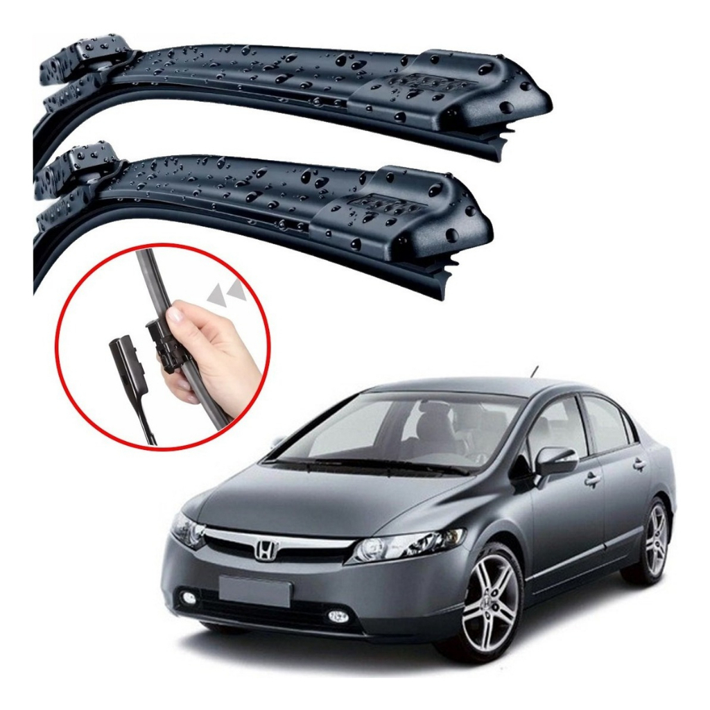 Par Palheta Limpador Parabrisa Civic 07 11 Mod Original