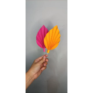 Folhas plissadas topo de bolo
