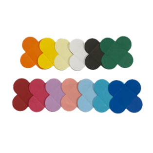 Forminha 4 pétalas 3x3 colorida - 500 unidades - Ref 500