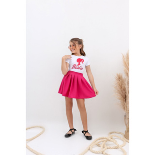 Conjunto Infantil Barbie Girl Blusa e Saia com Paetês Roupa da Barbie Pink  Menina 5788 - Brink Kids - Conjunto Infantil - Magazine Luiza