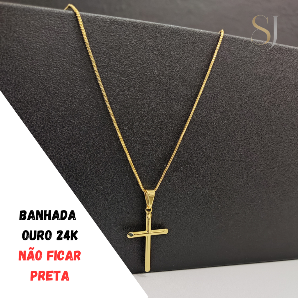 Corrente Masculina De Moeda Antiga Banhada A Ouro Não Suja +