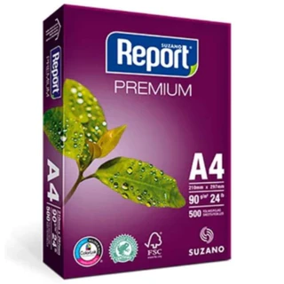 Papel Sulfite A4 90g 100 - 300 - 500 folhas Report Premium