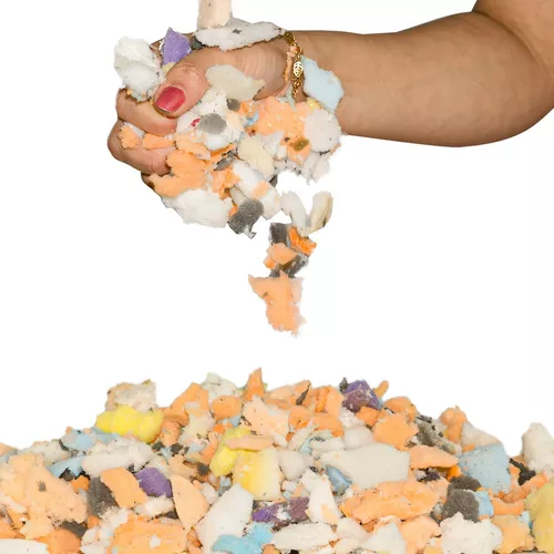 Flocos de espuma 1Kg especial para enchimento de puff gigante 1Kg flocos