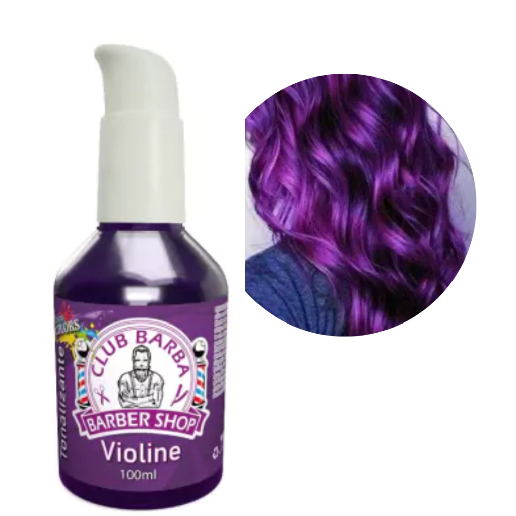 Tonalizante Para Cabelo Club Barba Biotchelly Violine 100ml | Shopee Brasil